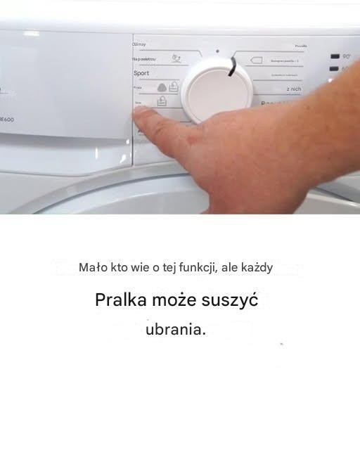 10 na 10 pralek suszy, ale mało kto wie o tej funkcji