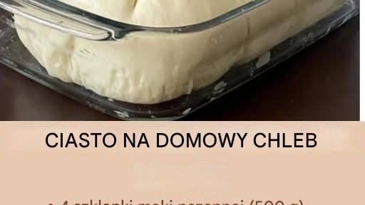 Miękkie domowe ciasto chlebowe