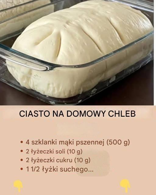 Miękkie domowe ciasto chlebowe