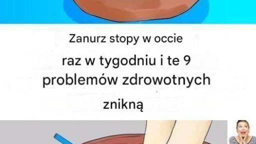 Mocz stopy w occie raz w tygodniu, a zobaczysz, że tych 9 problemów zdrowotnych zniknie.