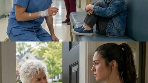 I woke up after surgery and found my four-year-old son alone on a hospital bench, crying into my coat. When I called my mother, she didn’t sound worried at all. She laughed and said, “Your sister needed us more.” That same night, while my stitches still burned, I changed every lock on my house. But the real nightmare began the next morning, when she returned with her old key, fully convinced it would still open my door. My son was sleeping on a hospital bench with one shoe missing when I found out my mother had left him there. I was still weak from the anesthesia, my body shaking and my stitches aching under my skin, when a nurse leaned close and said softly, “Mrs. Carter, we thought his grandmother was with him.” For a moment, the hallway seemed to tilt beneath me. Eli was only four years old. He was curled up under my coat, his cheeks marked with dried tears, one tiny hand still gripping a juice box someone must have given him. “Where is my mother?” I asked. The nurse looked away. With trembling fingers, I called her. She answered on the third ring, laughing at something in the background. “Mom,” I said, my voice hoarse. “Where are you?” “Oh, honey. You’re awake?” “Where are you?” There was a short pause. Then she answered as casually as if she had forgotten milk at the store instead of abandoning a child. “At Melissa’s. Your sister needed us more.” My blood went cold. “Eli was alone.” “He was in a hospital, Rachel. Stop overreacting.” I stared at my little boy, at the child I had trusted her to protect while doctors were cutting me open. “You left my son on a bench.” “And Melissa was having a crisis,” she snapped. “Her husband threatened to stop paying for her car. You always manage, don’t you?” There it was. The family rule. Rachel handles everything. Rachel forgives. Rachel pays. Rachel keeps quiet. Then my father took the phone. “Don’t make trouble tonight. Your mother did her best.” I almost laughed. Her best had been leaving a preschooler alone beside a vending machine. “Do not come to my house,” I said. Mom sighed. “You’re emotional. We’ll talk tomorrow.” “No,” I said. “We won’t.” That night, I signed my discharge papers against medical advice, carried Eli onto my lap in the taxi, and went home. The porch light was on. My mother’s casserole sat on the step like an insult. I called a locksmith. He arrived at 10:47 p.m. and changed every lock while Eli slept on the couch. “You’re sure about this?” he asked gently. “Yes.” When the final deadbolt clicked shut, something inside me finally became still. My phone buzzed. Melissa: You’re being cruel. Mom is crying. Then Mom: Don’t punish us just because you’re jealous. I stared at the messages, then opened the locked drawer in my desk. Inside were copies of bank transfers, text messages, medical proxy forms, and the deed to the house they still believed belonged to “the family.” They had always mistaken my silence for weakness. That was their first mistake. Their second was thinking the old key still had power. — To be continued in comments