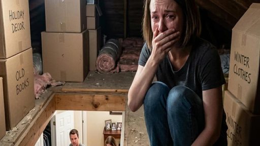 Moja siostra zadzwoniła do mnie o północy i szepnęła: „Zgaś wszystkie światła. Idź na strych. Nie mów mężowi”. Myślałam, że traci rozum – dopóki nie zajrzałam przez deski podłogowe…