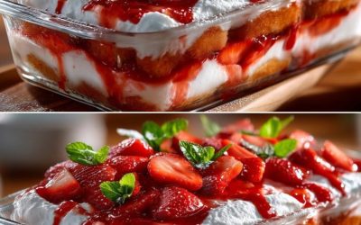 Tiramisu truskawkowe bez pieczenia