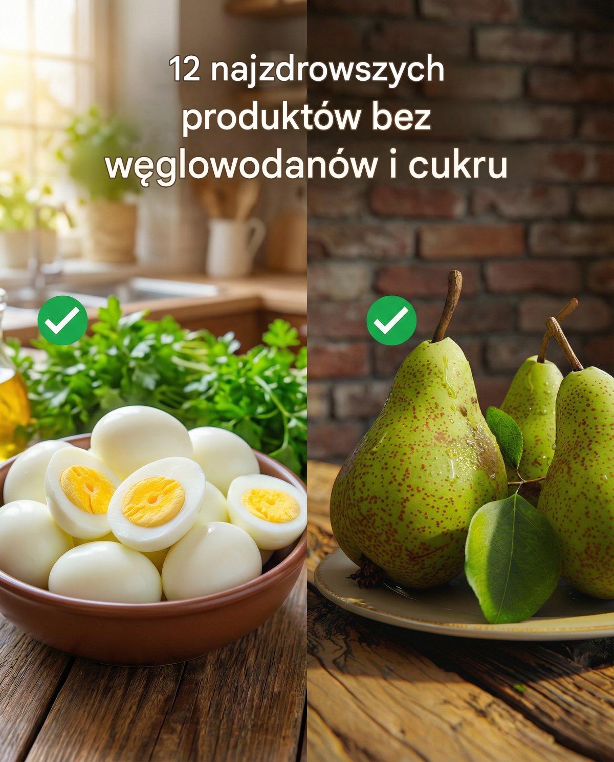 12 najzdrowszych produktów bez węglowodanów i cukru