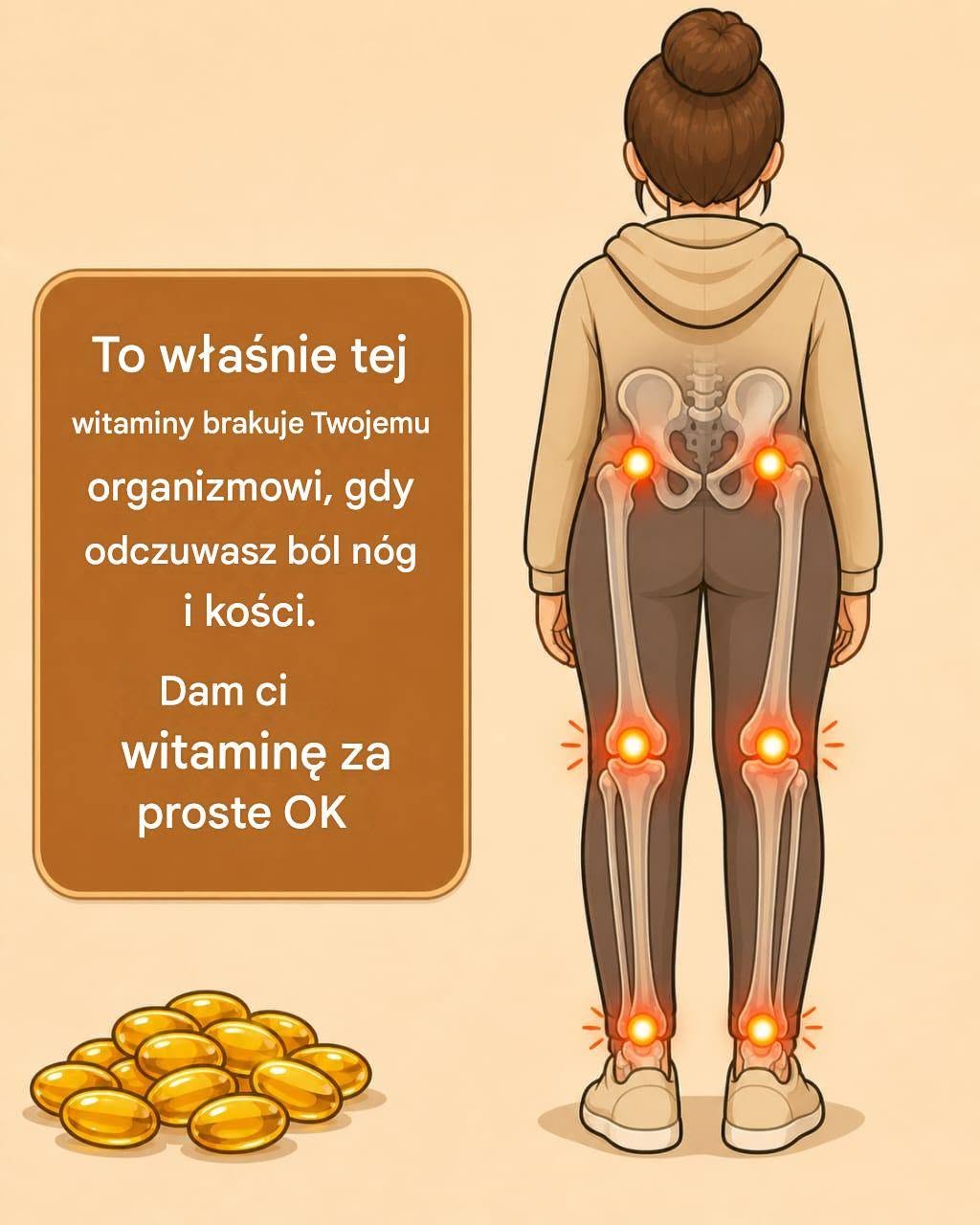 Niezbędna witamina łagodząca ból nóg i kości