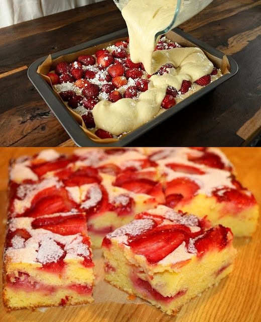 Ciasto truskawkowe gotowe w 3 minuty to dla mnie cotygodniowa przyjemność!