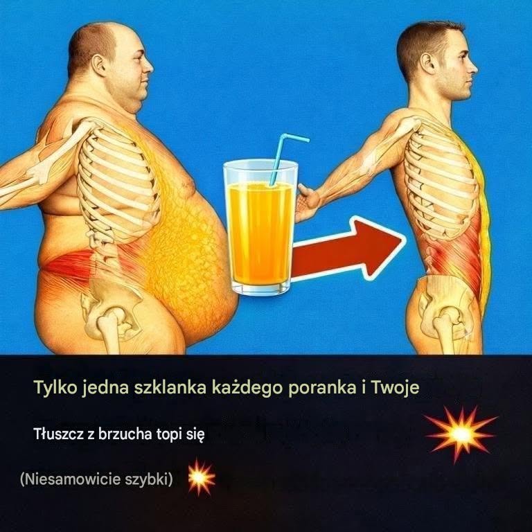 Wystarczy 1 szklanka dziennie, a tłuszcz zgromadzony na brzuchu zniknie.