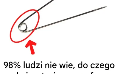 Porady domowe Do czego służy mały otwór w agrafce?