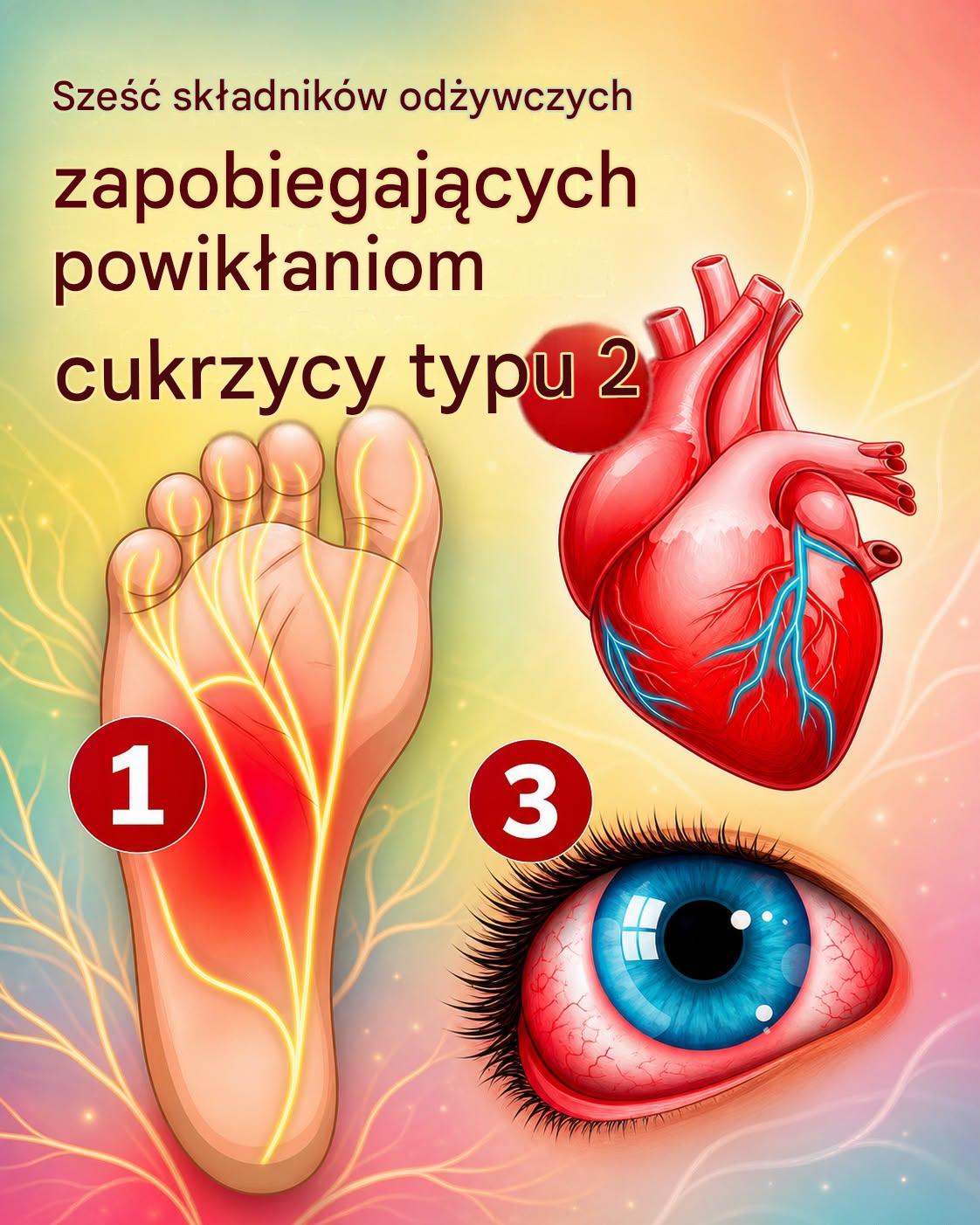 Sześć składników odżywczych zapobiegających powikłaniom cukrzycy