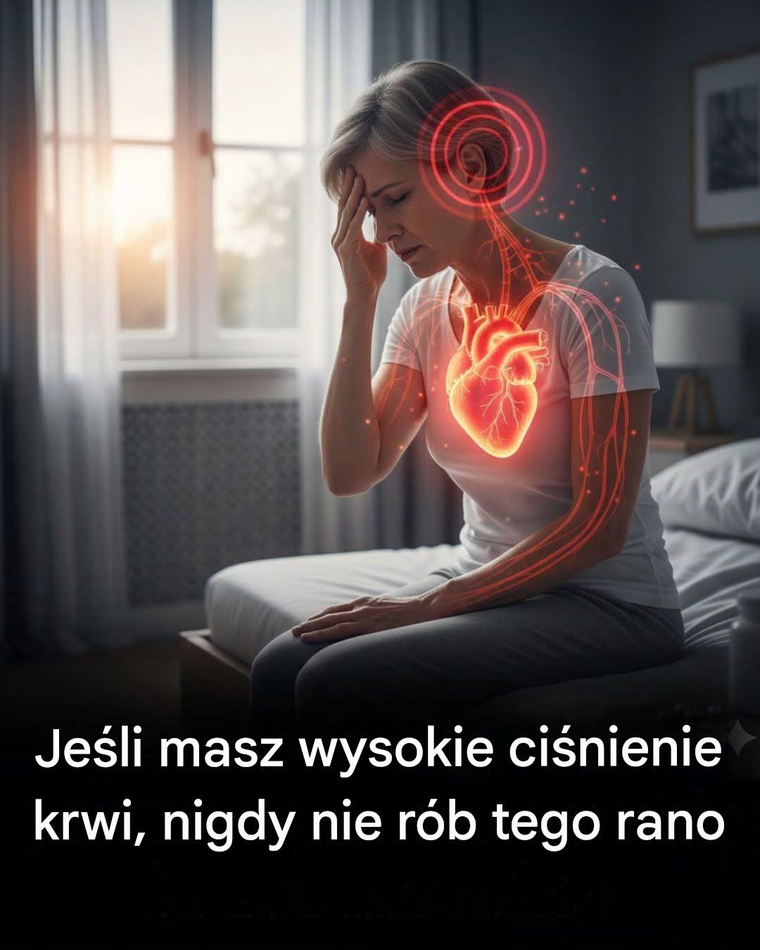 Jeśli masz wysokie ciśnienie krwi, NIGDY nie rób tego rano