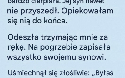 Dzień po pogrzebie nic już nie było takie samo