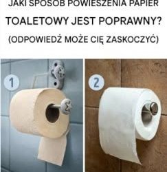 Jak prawidłowo wieszać papier toaletowy? (Odpowiedź może Cię zaskoczyć)