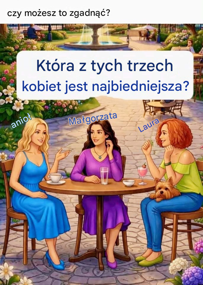 Która z tych trzech kobiet jest najbiedniejsza? Odpowiedź może nie być taka, jak myślisz…
